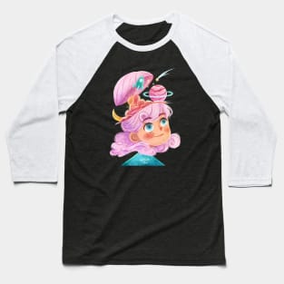 Space Girl Baseball T-Shirt